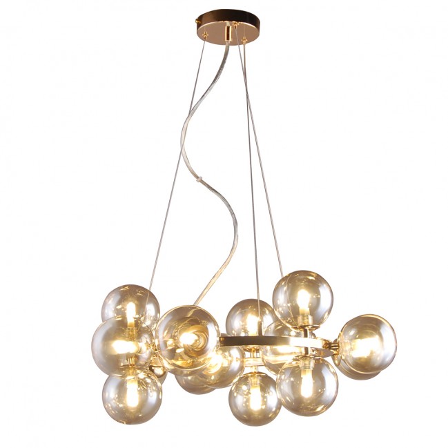 LAMPA WISZĄCA MARBELIO ZŁOTA