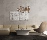 LAMPA WISZĄCA MARBELIO ZŁOTA
