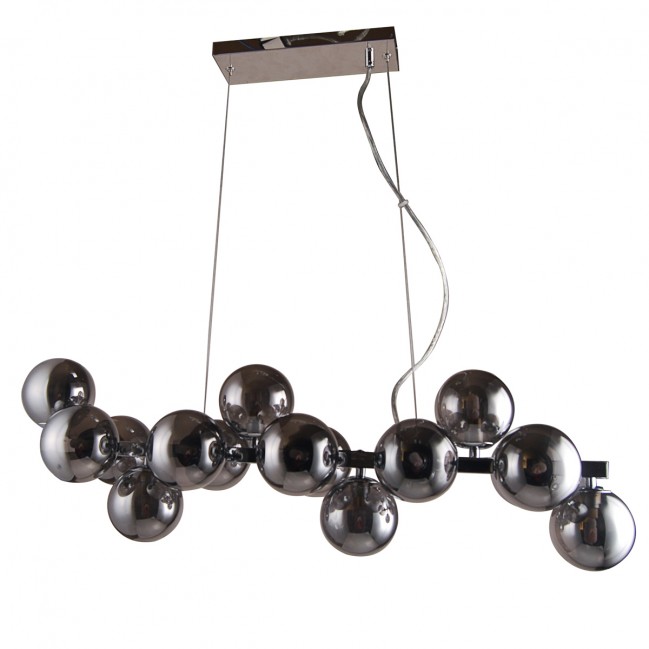 LAMPA WISZĄCA MARBELIO CZARNY CHROM
