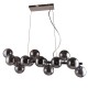 LAMPA WISZĄCA MARBELIO CZARNY CHROM