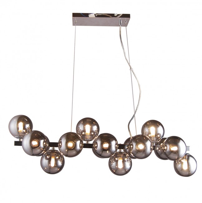 LAMPA WISZĄCA MARBELIO CZARNY CHROM