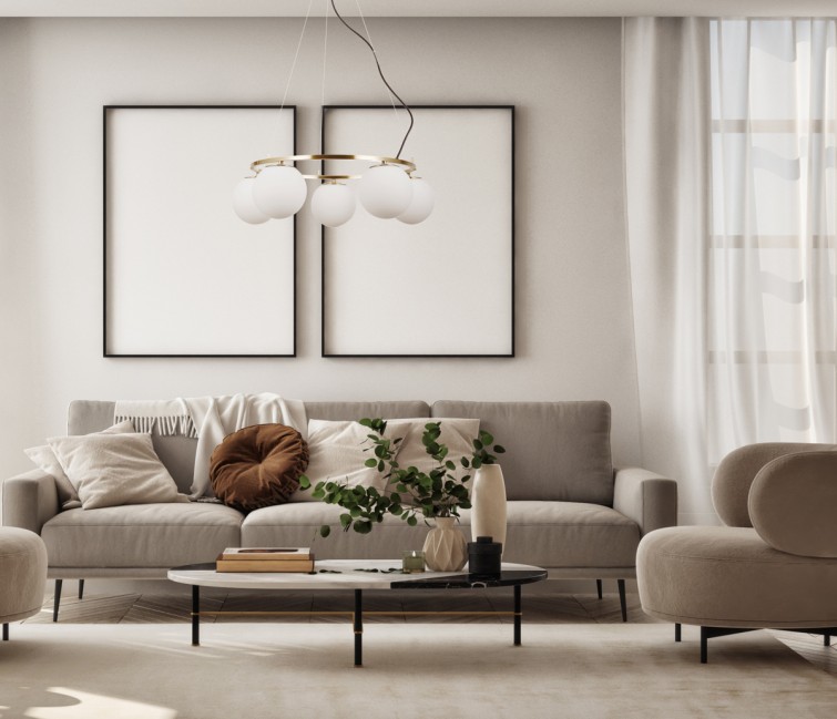 LAMPA WISZĄCA LAROSA 5 BRĄZ ANTYCZNY