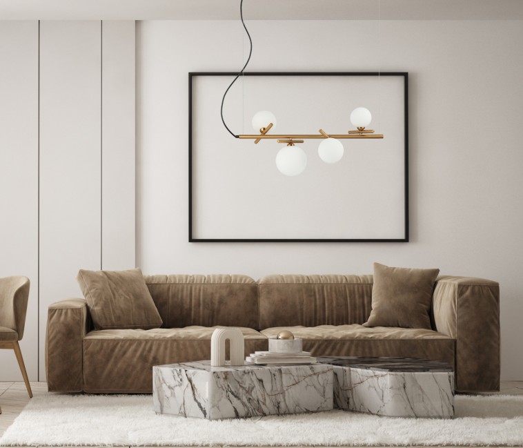 LAMPA WISZĄCA REVERSO 4 MOSIĄDZ