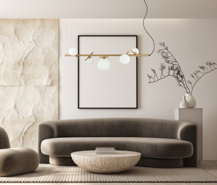 LAMPA WISZĄCA REVERSO 5 MOSIĄDZ