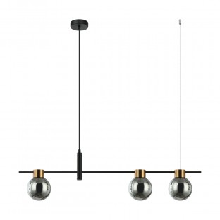 LAMPA WISZĄCA BLETTER 3 CZARNO ZŁOTA