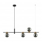 LAMPA WISZĄCA BLETTER 4 CZARNO ZŁOTA