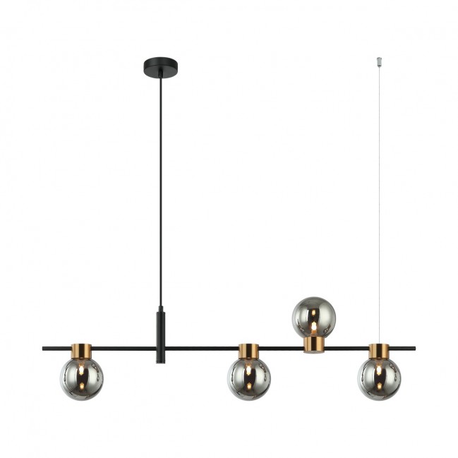 LAMPA WISZĄCA BLETTER 4 CZARNO ZŁOTA