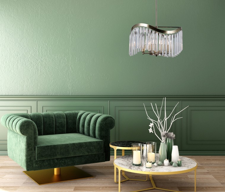 LAMPA WISZĄCA SABRIGA 6 BRĄZ ANTYCZNY