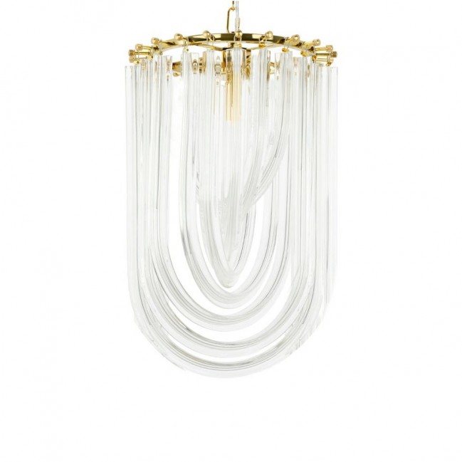 LAMPA WISZĄCA MURANO S ZŁOTA