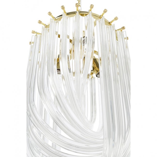 LAMPA WISZĄCA MURANO S ZŁOTA