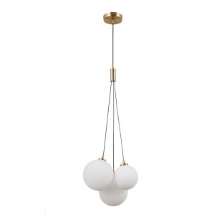 LAMPA WISZĄCA PERLOS 3 MOSIĄDZ MIODOWY