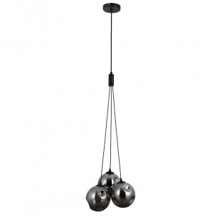 LAMPA WISZĄCA PERLOS 3 GRAFITOWA