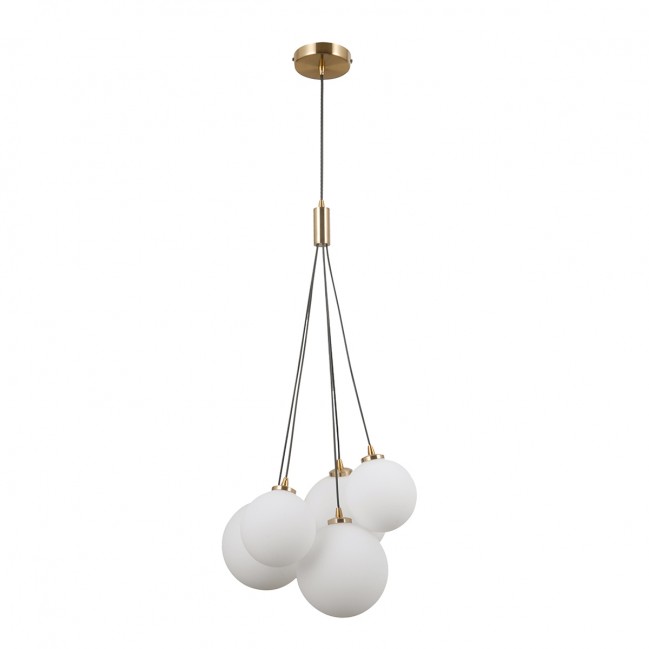 LAMPA WISZĄCA PERLOS 3 MOSIĄDZ MIODOWY