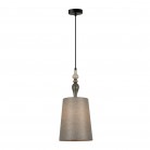 LAMPA WISZĄCA NEROM CZARNO SZARA