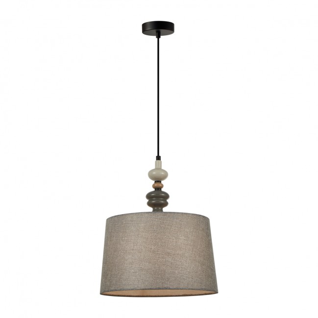 LAMPA WISZĄCA NEROM CZARNO SZARA