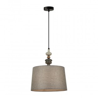 LAMPA WISZĄCA NEROM CZARNO SZARA