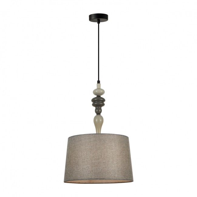 LAMPA WISZĄCA NEROM CZARNO SZARA
