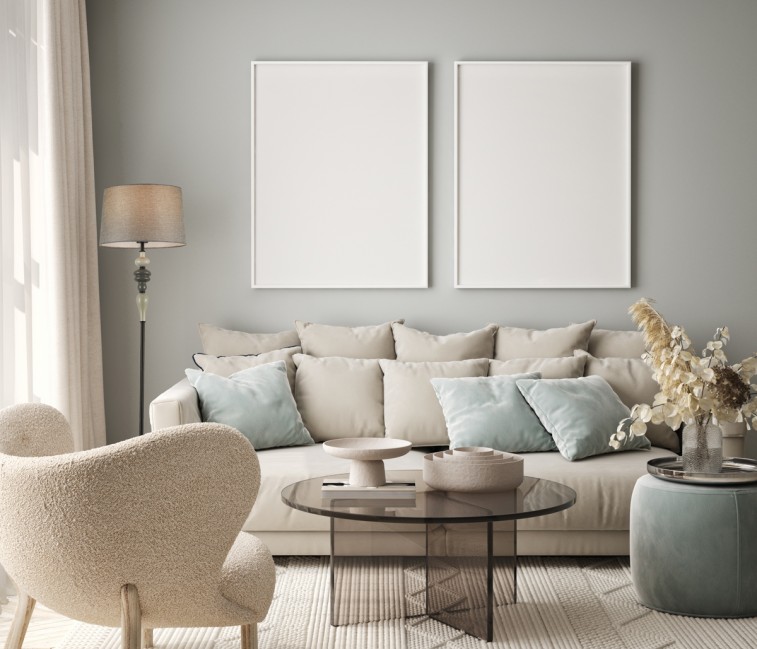 LAMPA PODŁOGOWA NEROM CZARNO SZARA