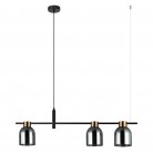 LAMPA WISZĄCA SERVIO 3 SZKŁO DYMIONE