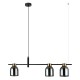 LAMPA WISZĄCA SERVIO 3 SZKŁO DYMIONE
