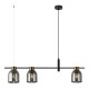 LAMPA WISZĄCA SERVIO 3 SZKŁO DYMIONE