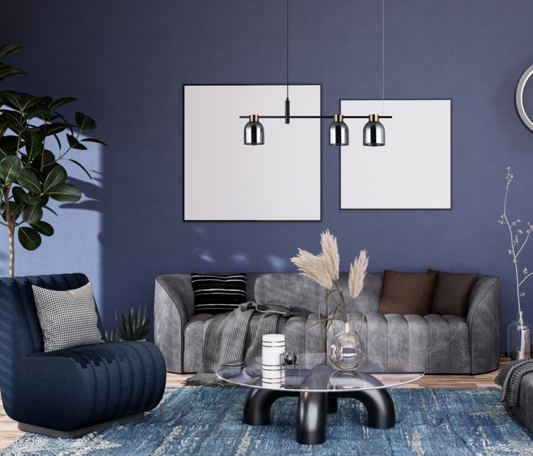 LAMPA WISZĄCA SERVIO 3 SZKŁO DYMIONE