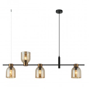 LAMPA WISZĄCA SERVIO 4 BURSZTYNOWA