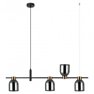 LAMPA WISZĄCA SERVIO 4 SZKŁO DYMIONE