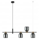 LAMPA WISZĄCA SERVIO 4 SZKŁO DYMIONE