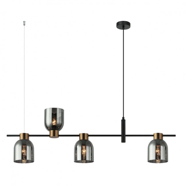 LAMPA WISZĄCA SERVIO 4 SZKŁO DYMIONE