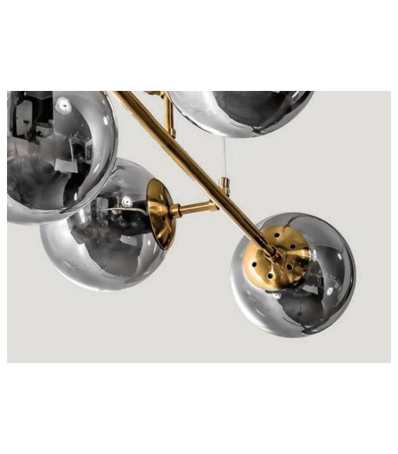 LAMPA WISZĄCA HELIOS 6 ZŁOTA