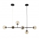 LAMPA WISZĄCA HELIOS 6 CZARNA