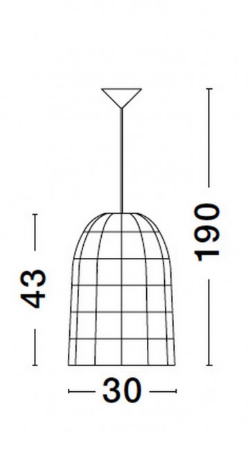 LAMPA WISZĄCA AURORA RATTAN