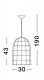 LAMPA WISZĄCA AURORA RATTAN