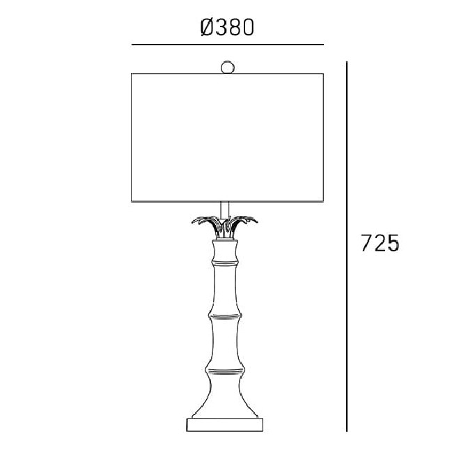 Lampa stołowa Loboc mosiądz szczotkowany