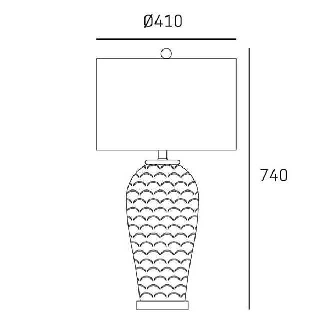 Lampa stołowa Murcia biała