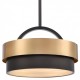 Lampa wisząca Coburg mosiądz