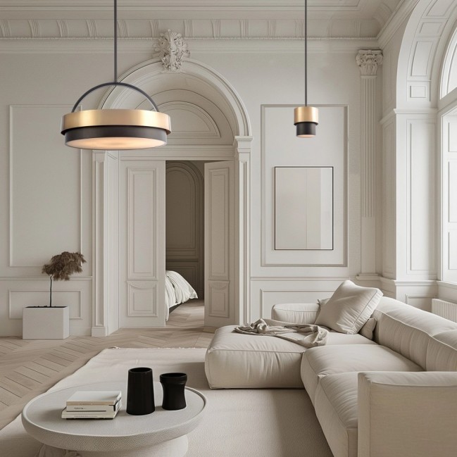 Lampa wisząca Coburg mosiądz