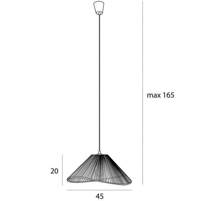 LAMPA WISZĄCA AMALFI I BLACK
