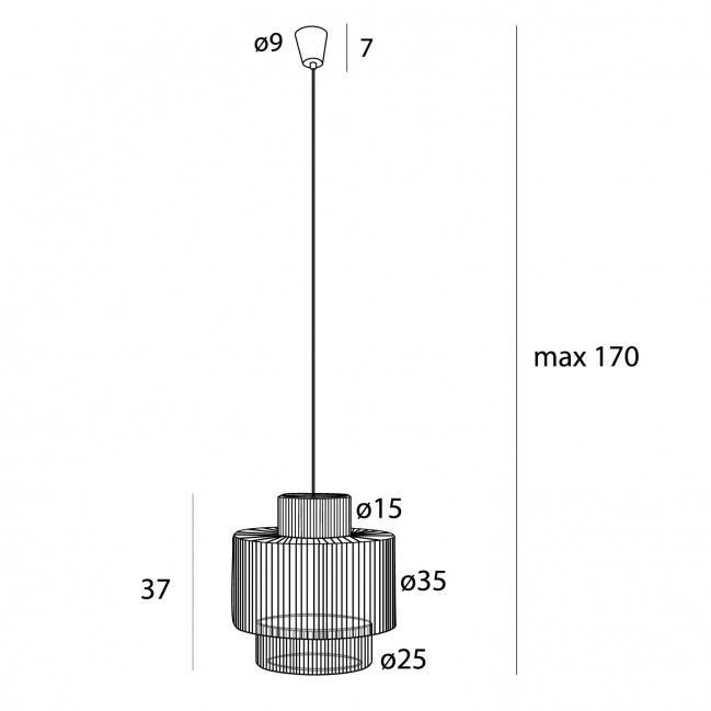 LAMPA WISZĄCA LABRIZ NATURAL