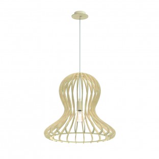 Drewniana lampa wisząca - Octo kolor naturalny