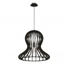 Drewniana lampa wisząca - Octo kolor czarny