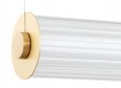 Lampa wisząca Hampton Led - mosiądz szczotkowany - szkło ryflowane