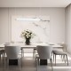 Lampa wisząca Hampton Led - mosiądz szczotkowany - szkło ryflowane