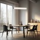 Lampa wisząca Hampton Led - tytan szczotkowany - szkło ryflowane