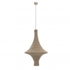 Lampa wisząca pleciona Alda M bawełna beżowa
