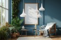 Lampa wisząca Mahaka 3 pleciona z bawełny - biała