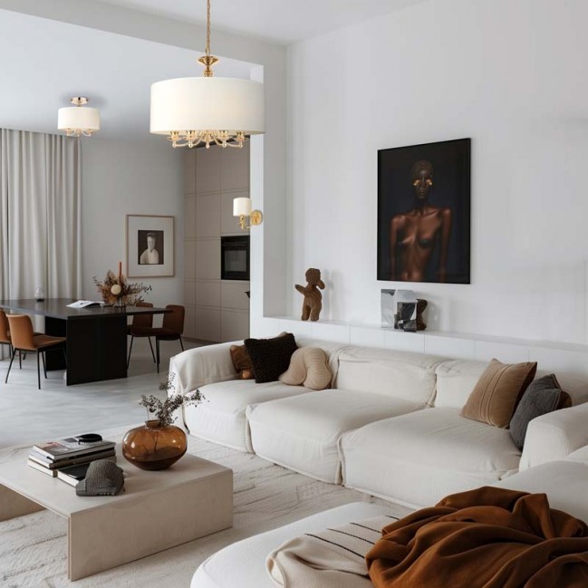 Lampa wisząca Abu Dhabi złota