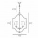 Lampa wisząca New York złota