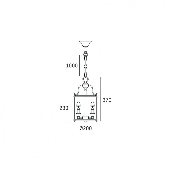 Lampa wisząca New York chrom